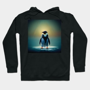 Solitary Penguin in the Snow Hoodie